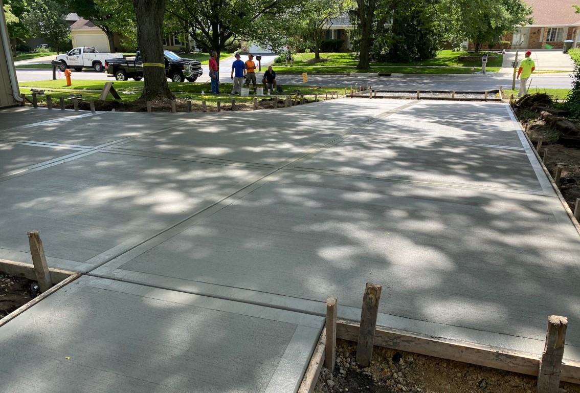 Professional concrete driveway installation by experienced contractor in Jackson, MS
